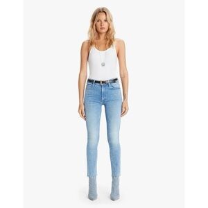 Mother Mid Rise Dazzler Ankle Fray Jeans Dropping In